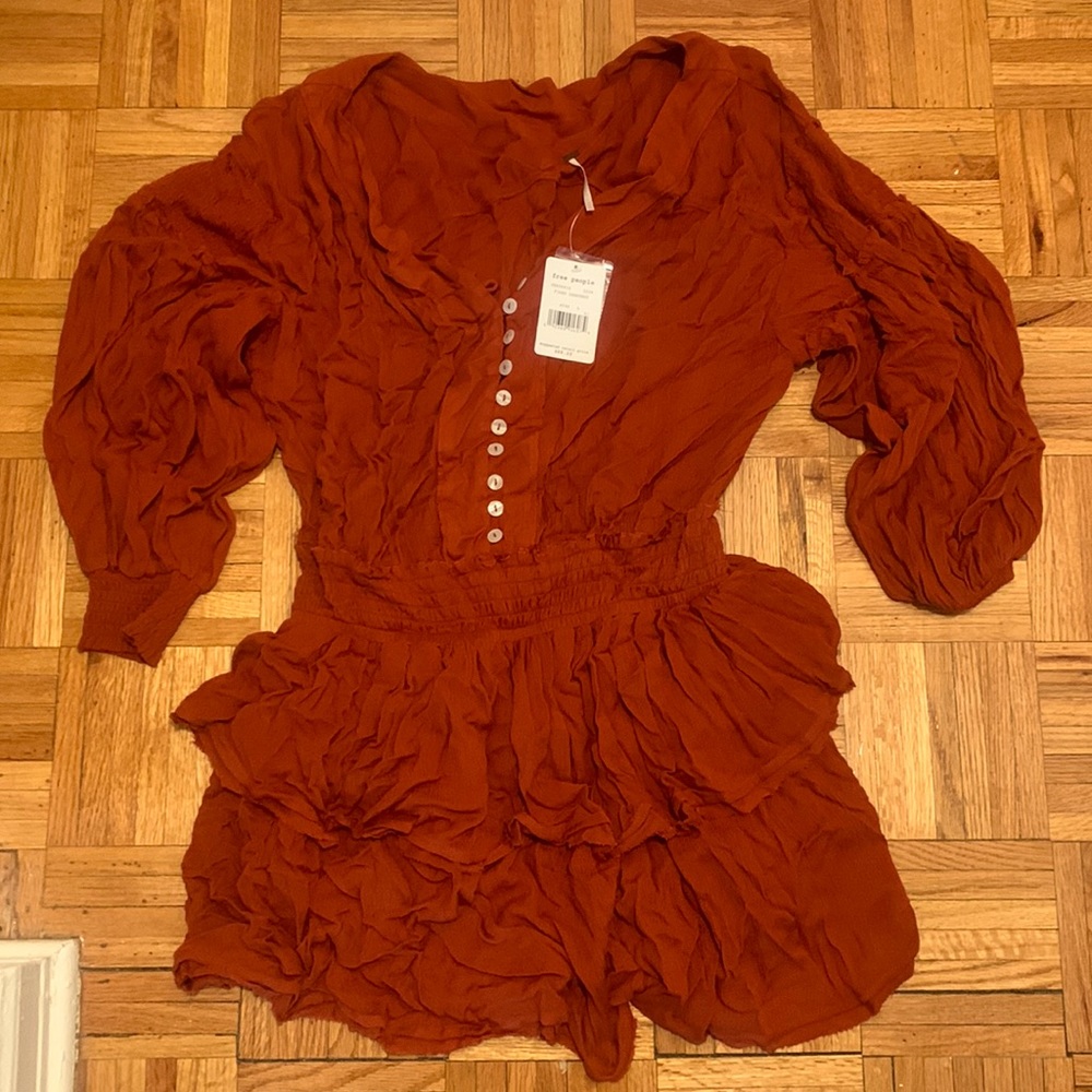 Free people dress. Large. Rust colored. NWT
